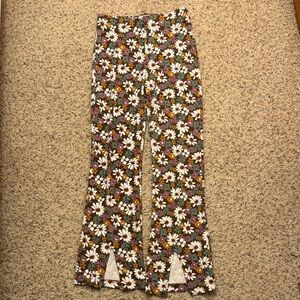 Hollister Floral Boot Cut Pants - Multicolor